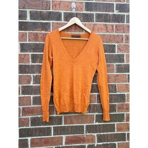 The limited V-Neck Sweater Womens sz small long sleeve wool blend pullover top